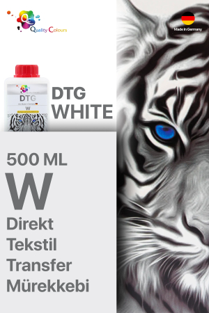 Qc Brother DTG Tekstil Baskı Mürekkebi Beyaz 500 ML - 2