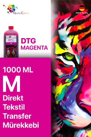 Qc Brother DTG Tekstil Baskı Mürekkebi Macenta 1000 ML - 2