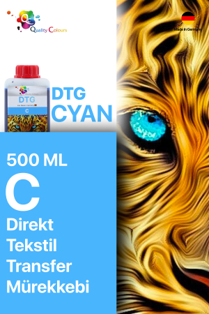 Qc Brother DTG Tekstil Baskı Mürekkebi Mavi 500 ML - 2