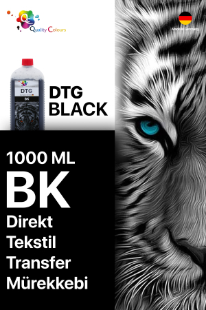 Qc Brother DTG Tekstil Baskı Mürekkebi Siyah 1000 ML - 2