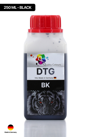 Qc Brother DTG Tekstil Baskı Mürekkebi Siyah 250 ML 