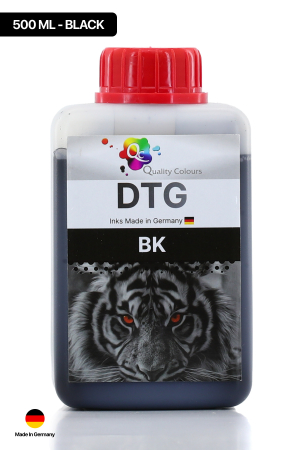 Qc Brother DTG Tekstil Baskı Mürekkebi Siyah 500 ML 