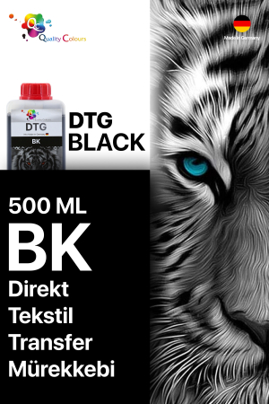 Qc Brother DTG Tekstil Baskı Mürekkebi Siyah 500 ML - 2