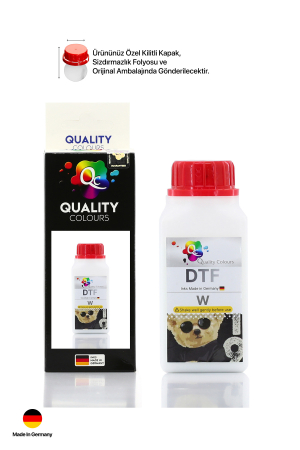 Qc Epson DTF Tekstil Baskı Mürekkebi Beyaz 250 ML - 5