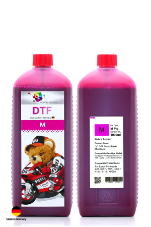 Qc Epson DTF Tekstil Baskı Mürekkebi Kırmızı 1000ml - 5