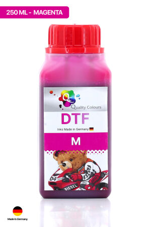 Qc Epson DTF Tekstil Baskı Mürekkebi Kırmızı 250 ML 