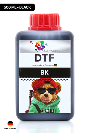 Qc Epson DTF Tekstil Baskı Mürekkebi Siyah 500ml 