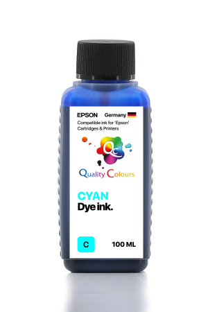 Qc - Epson 101 C - Mavi Dye Mürekkep 