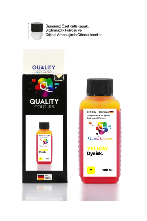 Qc - Epson 102 Y - Sarı Dye Mürekkep - 4