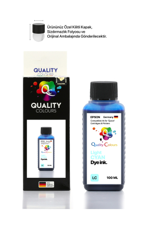 Qc - Epson 673 LC - Açık Mavi Dye Mürekkep - 4