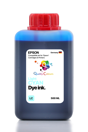 Qc - Epson 673 LC - Açık Mavi Dye Mürekkep - 9