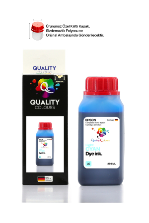 Qc - Epson 673 LC - Açık Mavi Dye Mürekkep - 8