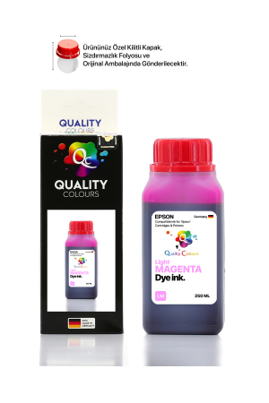 Qc - Epson 673 LM - Açık Macenta Dye Mürekkep - 8