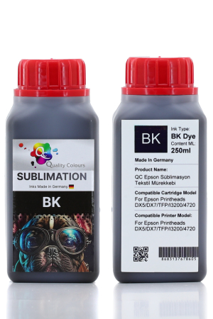 Qc Epson BK Siyah 250ml Süblimasyon Mürekkebi - 7