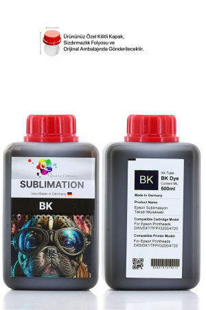 Qc Epson BK Siyah 500ml Süblimasyon Mürekkebi - 6