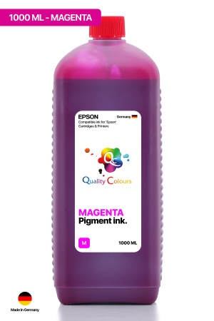 QC Epson Colorworks Macenta Pigment 1000ml Etiket Mürekkebi 