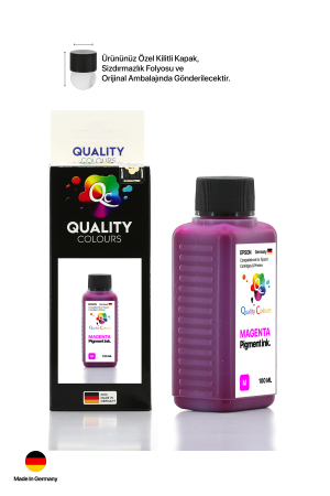 QC Epson Colorworks Macenta Pigment 100ml Etiket Mürekkebi - 4