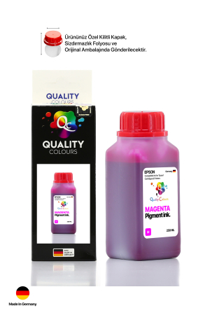 QC Epson Colorworks Macenta Pigment 250ml Etiket Mürekkebi - 4