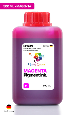 QC Epson Colorworks Macenta Pigment 500ml Etiket Mürekkebi 