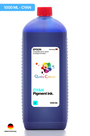 QC Epson Colorworks Mavi Pigment 1000ml Etiket Mürekkebi 