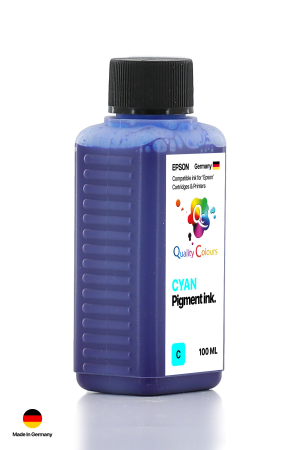 QC Epson Colorworks Mavi Pigment 100ml Etiket Mürekkebi - 2