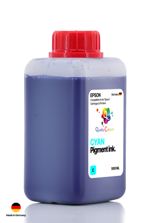 QC Epson Colorworks Mavi Pigment 500ml Etiket Mürekkebi - 2