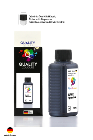 QC Epson Colorworks Siyah Pigment 100ml Etiket Mürekkebi - 4