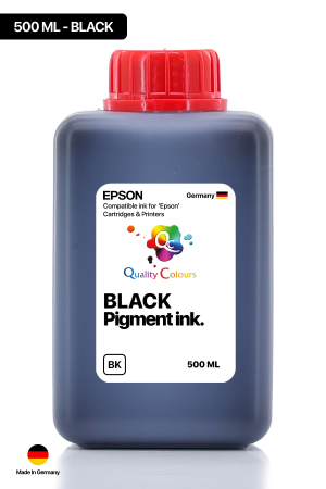 QC Epson Colorworks Siyah Pigment 500ml Etiket Mürekkebi - 1