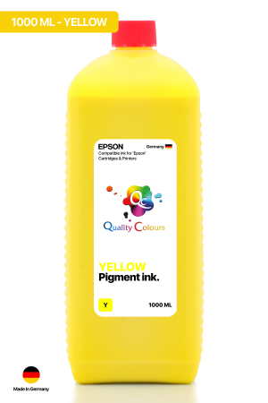 QC Epson Colorworks Sarı Pigment 1000ml Etiket Mürekkebi 