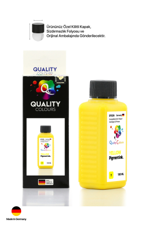 QC Epson Colorworks Sarı Pigment 100ml Etiket Mürekkebi - 4