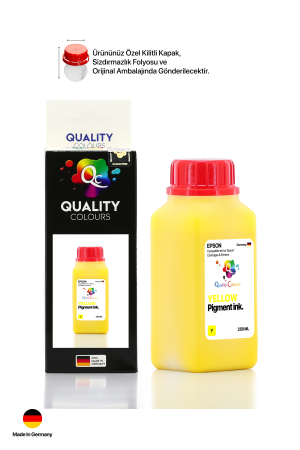 QC Epson Colorworks Sarı Pigment 250ml Etiket Mürekkebi - 4