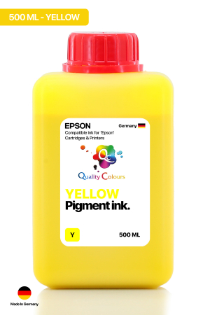 QC Epson Colorworks Sarı Pigment 500ml Etiket Mürekkebi 