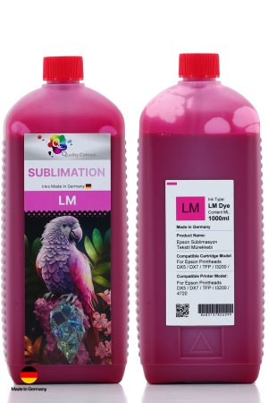 Qc Epson LM Açık Macenta 1000ml Süblimasyon Mürekkebi - 6