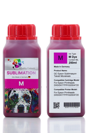 Qc Epson M Macenta 250ml Süblimasyon Mürekkebi - 7